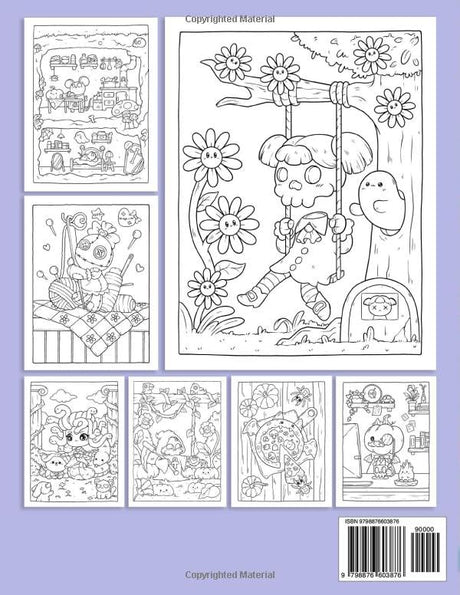 Creepy Cutie: Coloring Book for Adults and Teens Featuring Goth Kawaii and Spooky Cute Creatures of All Kinds and Many More Coco Wyo LLC