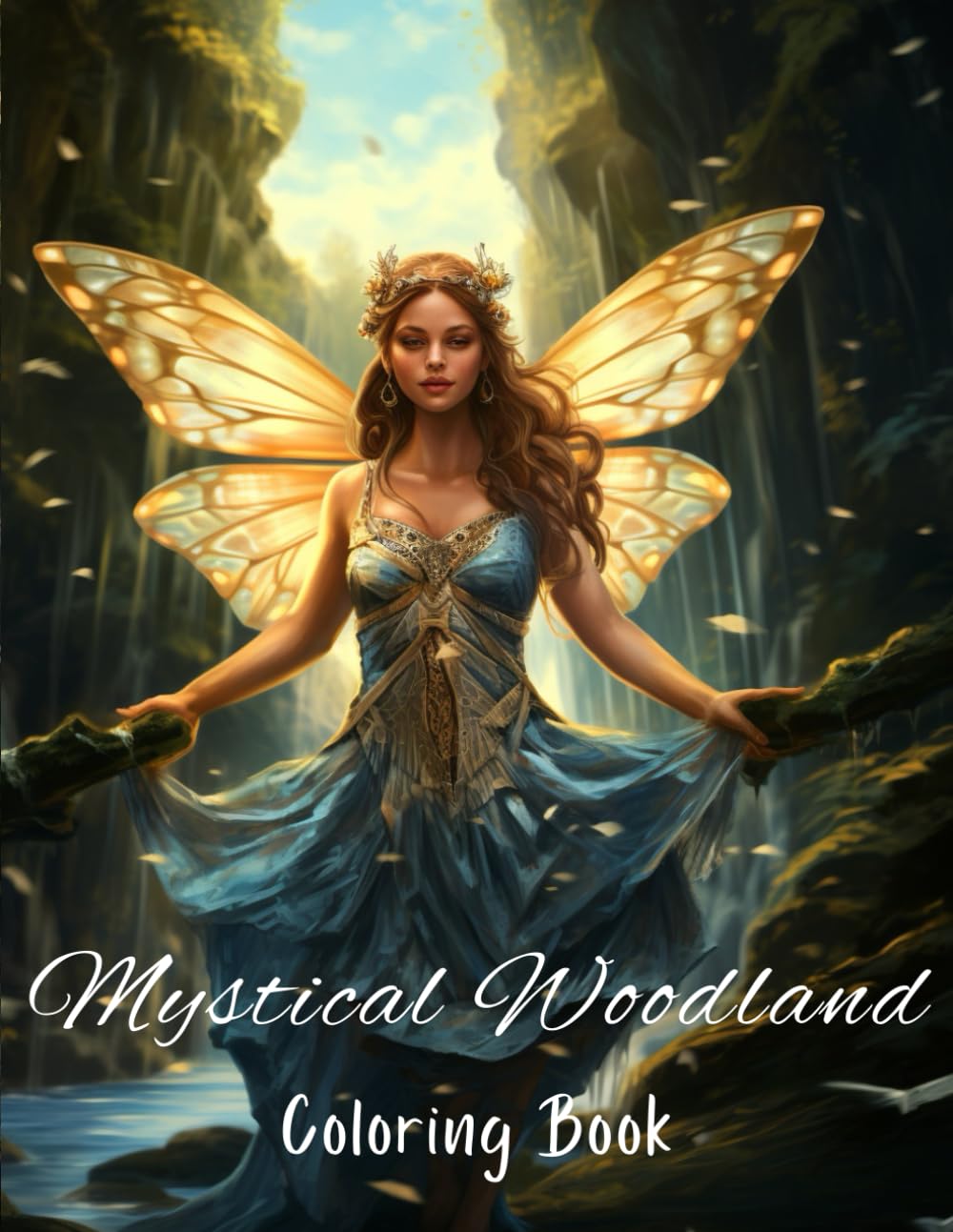 Mystical Woodland Coloring Book for Adults (Magical Fairylands - A Coloring Book Series of Fairies in Mystical Scenarios) WoodArtSupply