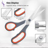 Scissors Bulk Set of 40-Pack, Niutop 8" Multipurpose Sharp Sewing Craft Fabric Scissors for Office Home High/Middle School Student Office Teacher Art Supplies, Soft Comfort-Grip Right/Left Handles Niutop