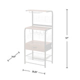 FirsTime & Co. Black and Brown Ansel Bakers Rack, Kitchen Shelf Unit Organizer and Storage Station, Wood and Metal, Farmhouse, 25.25 x 16.5 x 57 inches FirsTime