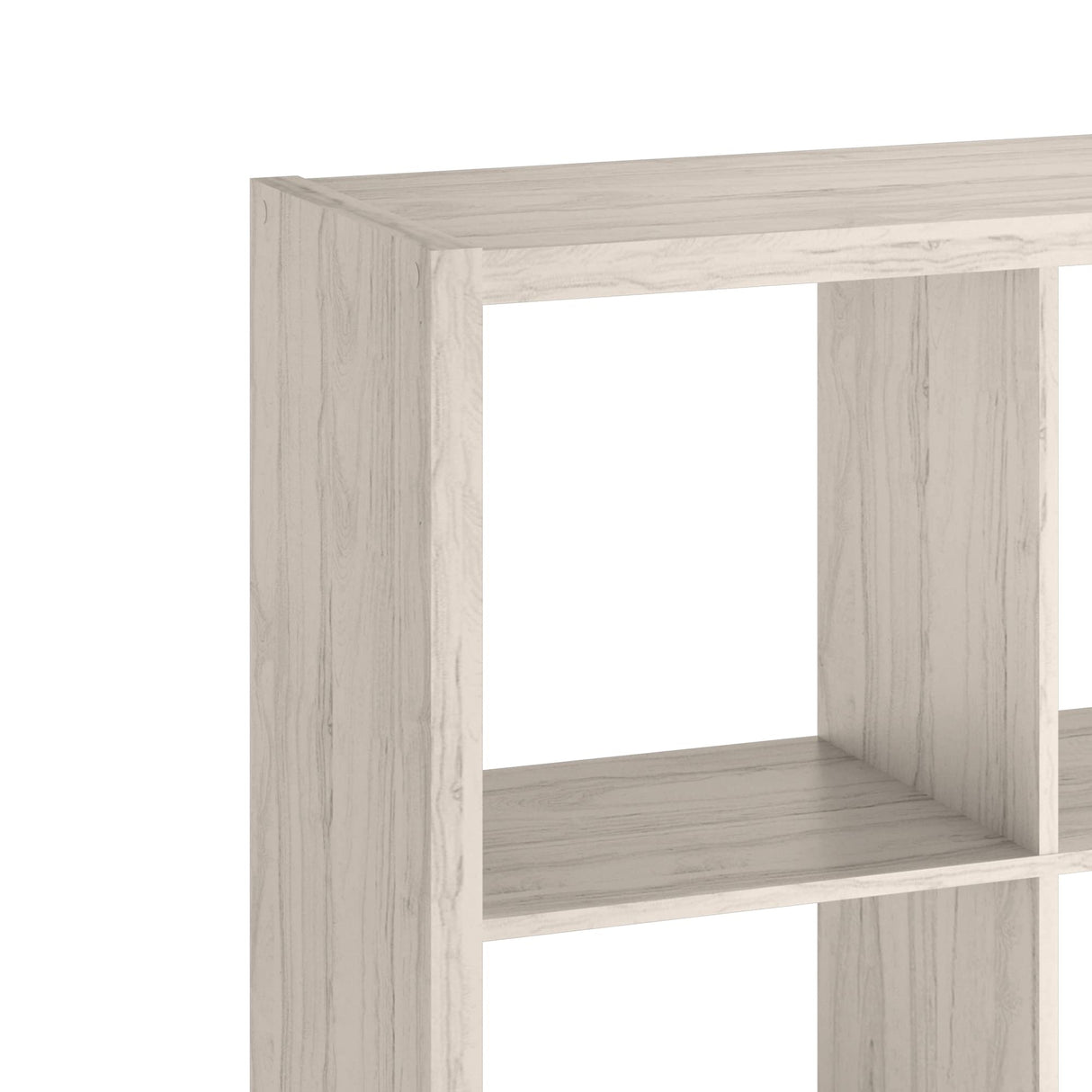 ClosetMaid 4550 Decorative Open Back 4-Cube Storage Organizer, Bleached Walnut ClosetMaid