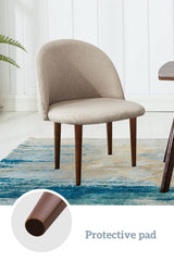 12 Inch Furniture Legs, Round Solid Wood Chair Legs Bench Leg, Mid Century Modern Replacement Table Legs for Home DIY Projects TV Cabinet, Ottoman, Dresser, Armchair, Cabinet（Set of 4 Walnut Color） GOSCHE