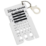 UPTTHOW Knitting Needle Gauge Spinning Control Card Multifunctional Combo Ruler for Spinners Yarn Measuring Tools WPI Guide Gauge Crochet Accessories UPTTHOW