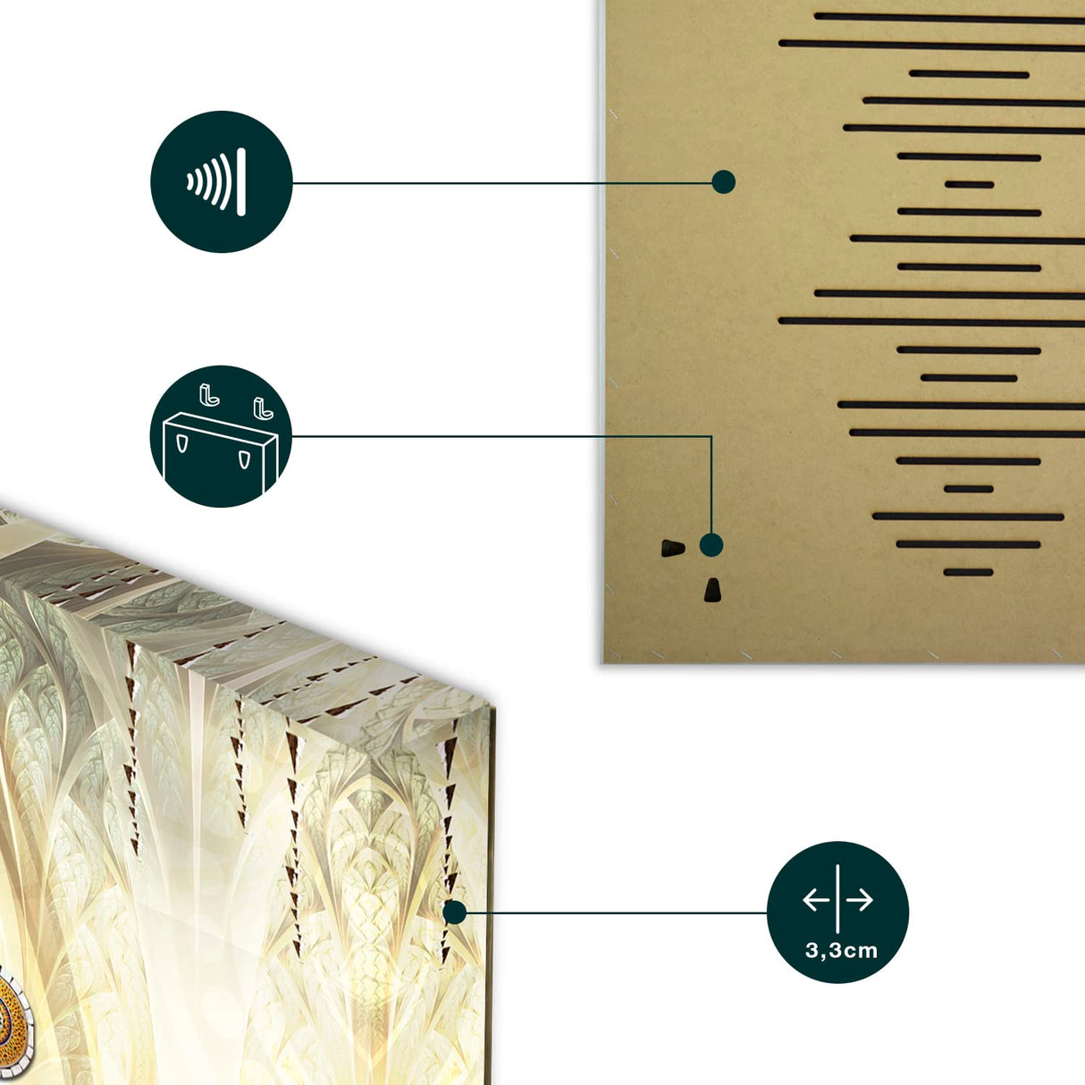 artgeist Acoustic Canvas Wall Art Print for Gamers Game Console 47x16 in - 1pcs Picture with Acoustic Foam Sound Print Artwork Room Acoustics Soundproofing 3D Effect Play Game Gaming i-A-0196-b-a artgeist