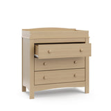 Graco Noah 3 Drawer Changing Table Dresser (Driftwood) – GREENGUARD Gold Certified, Includes Interlocking Drawer System Graco