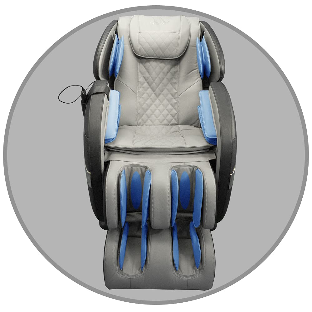 Osaki OS-Champ | Black & Gray | 2D SL-Track Full Body Massage Chair | Zero Gravity | Lumbar Heating | Foot & Calf | Auto Mode | Full Air Bag Compression | Bluetooth Speaker | Space Saving Osaki