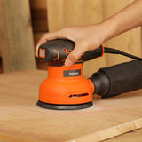 Yunirvana 5-Inch Orbital Sander, 2.5 Amp Motor, 15 Pcs Sanding Disc Set, 6-Speed Control (6000-12000 OPM), Efficient Dust Collection for Superior Sanding and Polishing Yunirvana