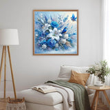 MOMDEDP 5D Bird Diamond Painting Kits for Adults Beginners, Rose Flower Diamond Art Kit,DIY Full Round Drill Diamond Dot Lily Gem Art Kits for Adults,Home Wall Decor 11.8x11.8 Inch MOMDEDP