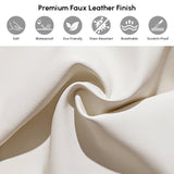 homary Modern 6 Drawers Dresser, 39.4" Wide Faux Leather Chest of Drawers with Modern Design, Storage Dressers Organizer for Bedroom Living Room Hallway, White homary