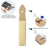 Heshengping - Blending Stump, 15 Pack has Art Eraser Extender Sandpaper, Paper Blending Stumps for Drawing Shading Pencils for Sketching, Blending Pencil, Blending Sticks for Student Artist Heshengping