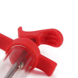 Meat Injector Kit, Plastic Marinade Turkey Injector Syringe with Screw-on Meat Needle for BBQ Grill,1-oz,with 2 Professional Needles,1 Cleaning Brush,3 Extra O-Rings,1 Brush For Basting OBHRRY