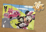 Disney Minnie Mouse 5 Wood Jigsaw Puzzles in Wood Storage Box Disney