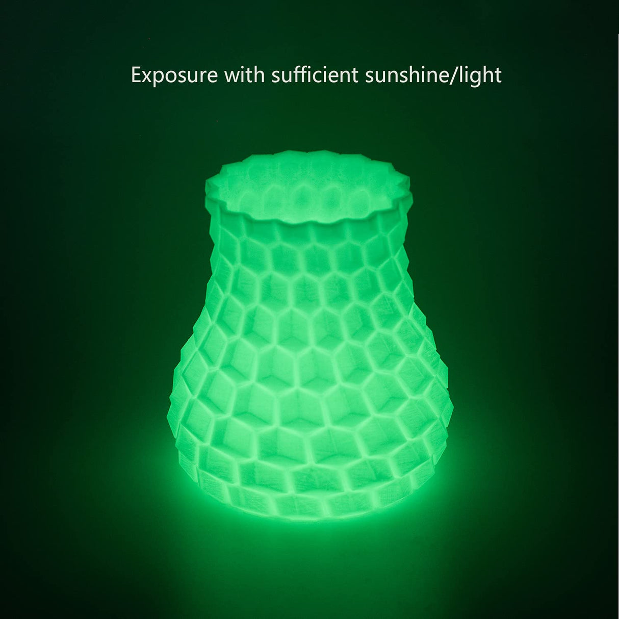 INLAND Micro Center PLA+ 3D Printing Filament 1.75mm, Green Glow in The Dark - Glowing PLA Plus 3D Printer Filament - PLA Pro Dimensional Accuracy +/- 0.03 mm - 1 kg Cardboard Spool (2.2 lbs) INLAND