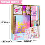Nollh DIY Journal Kit for Girls - DIY Journal Set for Tween & Teen Girls, Stationery Set, Scrapbook & Diary Supplies Set, Journaling Art Crafts Kit, Ideal Gifts for 8 9 10 11 12 13 14 Year Old Girl Nollh