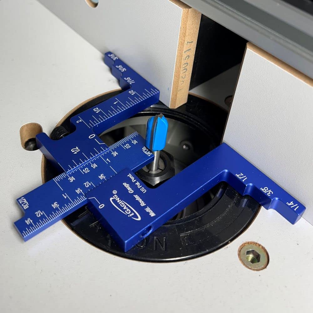 iGaging Router Table Gauge Adjustable and Setup Bar Set iGaging