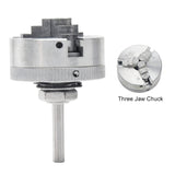 Topyond 3 Jaw Lathe Chuck Set, Aluminum Alloy Lathe Jaw, Self Centering Lathe Chuck Plate with X1 Connecting Rod 10x35mm Clamping Topyond
