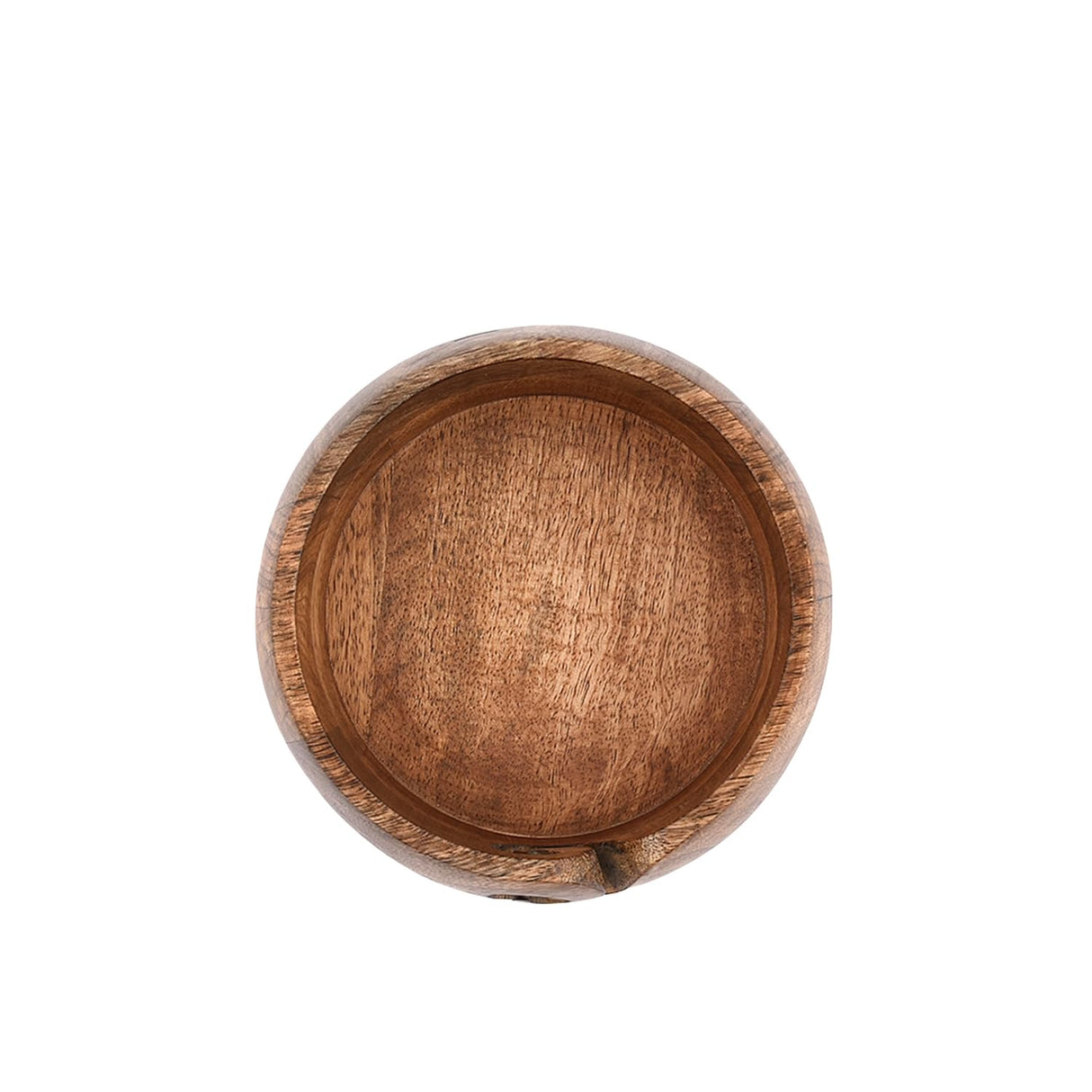 BHAVATU Yarn Storage Mango Wood Yarn Bowl for Crocheting | Crochet/Knitting Yarn Bowls Best Gift from Craft Supplies (6" x 6"x 3") BHAVATU