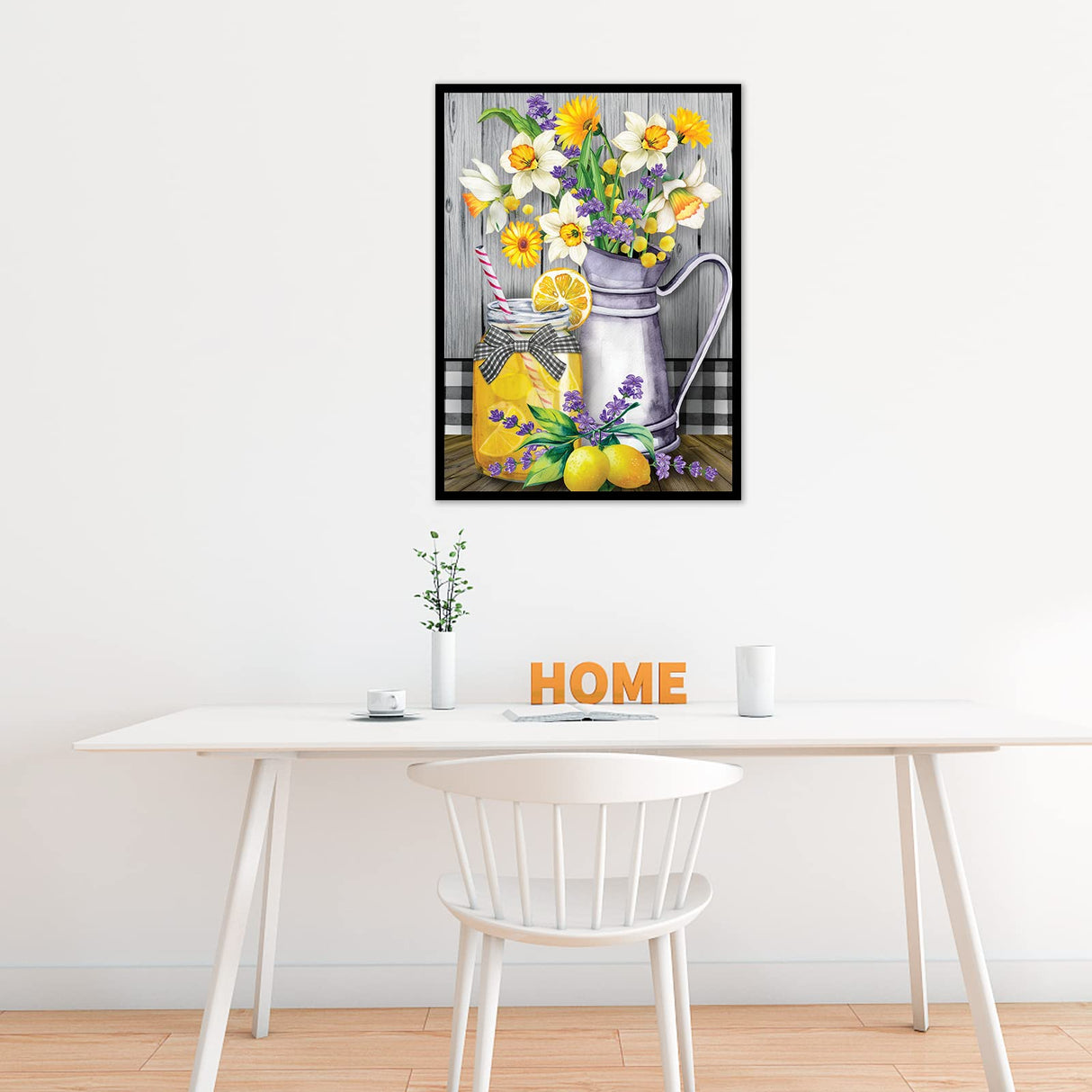 NAIMOER Diamond Art Kit for Adults, Full Drill Diamond DIY 5d Lemon Diamond Art Kits Summer Diamond Art Kits Gem Art Wall Home Decor 12x16 inch NAIMOER