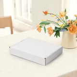 HORLIMER 11x8x2 inches Shipping Boxes Set of 25, White Corrugated Cardboard Box Literature Mailer HORLIMER