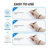 ELMCONFIG Cordless Soldering Iron Kit 1000mah USB Wireless Electric Soldering Gun Pen, Portable and Rechargeable for Home Appliance Repair, Electronic Components， DIY ELMCONFIG