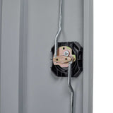 CNANXU Metal Garage Storage Cabinet - 72" Locking Metal Storage Cabinet with 2 Doors and Adjustable Shelves & Locking Doors - Garage Cabinets for Tool Storage - Grey CNANXU