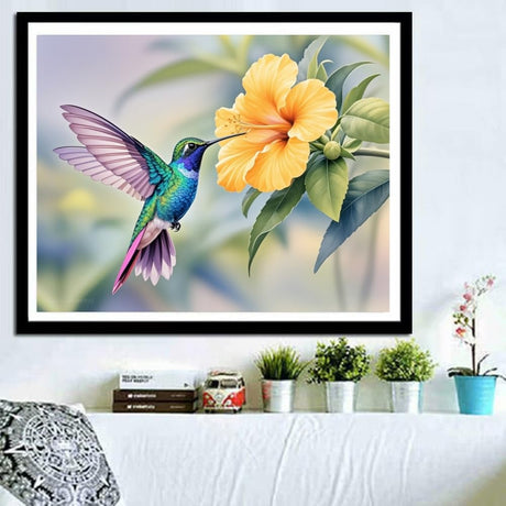 ACANDYL DIY Paint by Numbers Kit for Adults Paint by Numbers Beginner Hummingbird Canvas Painting by Number DIY Acrylic Oil Painting on Canvas Arts Craft Decoration 16x20 Inch ACANDYL