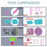 Moon Diamond Art Kits for Adults, Waterfall Diamond Painting Kit with Resin Gems, DIY 5D Embroidery Craft for Home Decor & Gift - 12x16 Inch Amphol