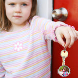 ZUYYON 6 Pcs Sublimation Blank Pocket Makeup Mirror Keychains Double Sided Blank Metal Compact Mirror Mini Folding Makeup Mirror Key Chain Cosmetic Mirror for Women(Round Shape) ZUYYON