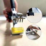 Stitching Hole Punch BUTUZE, 4mm Silent Rhombus Leather Hand Pliers with Leather Needle, Wooden Needle Case, Waxed Thread for Belts, Straps, Saddles, Shoes, Fabric DIY BUTUZE