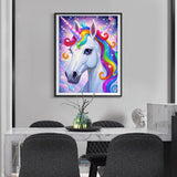 ACANDYL Unicorn DIY Paint by Numbers Kit for Adults Paint by Numbers Beginner Canvas Painting by Number DIY Acrylic Oil Painting on Canvas Arts Craft Decoration 16x20 in ACANDYL
