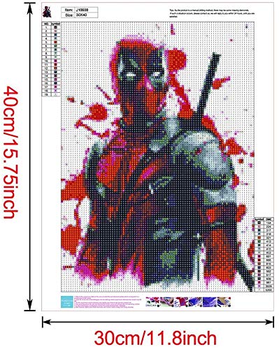 5D DIY Diamond Painting Kits, Full Drill Round Rhinestone Paint with Diamonds Cross Stitch Art HUANNY