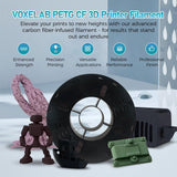 Voxelab 3D Printer Filament, 1.75mm PETG CF Filament, Dimensional Accuracy +/- 0.02 mm, 3D Printing Material 1kg/ Spool, Fit Most FDM 3D Printers (Black) (PETG CF, Marsala) Voxelab