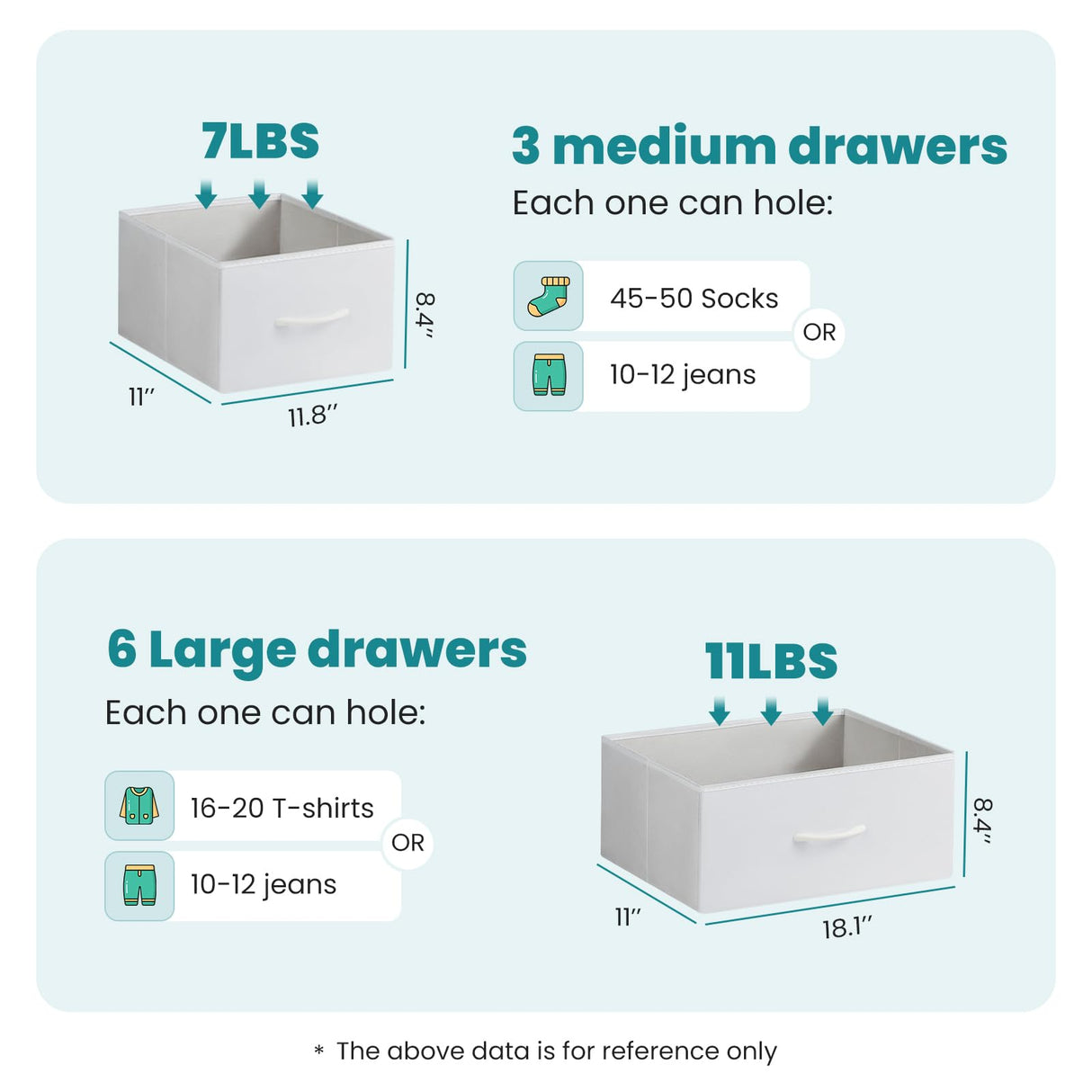 OLIXIS Dresser for Bedroom, 9 Storage Drawers, Wide Fabric Closet Chests Organizer Tower Furniture, TV Stand with Wooden Top Metal Frame for Clothes, Living Room, Hallway, Entryway, White OLIXIS