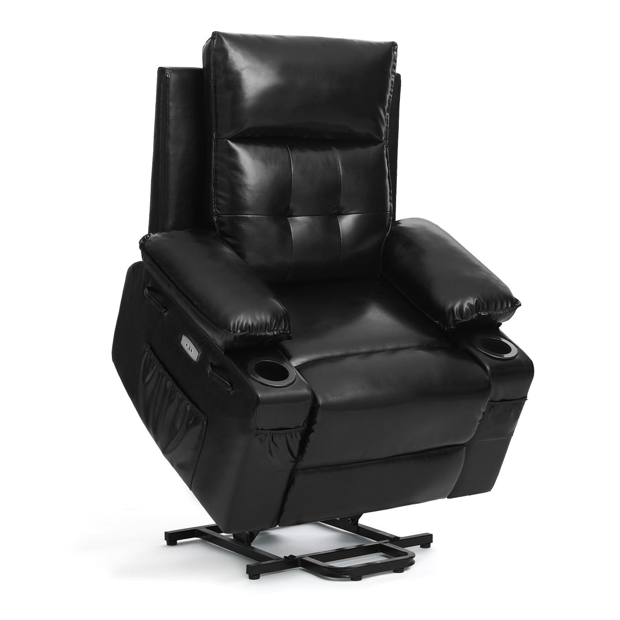 Polar Aurora Power Lift Chair for Elderly,Electric Recliner Chair with Vibrating Massage & Heating,Living Room Chair with Thickened armrest,USB Ports,2 Cup Holders Polar Aurora