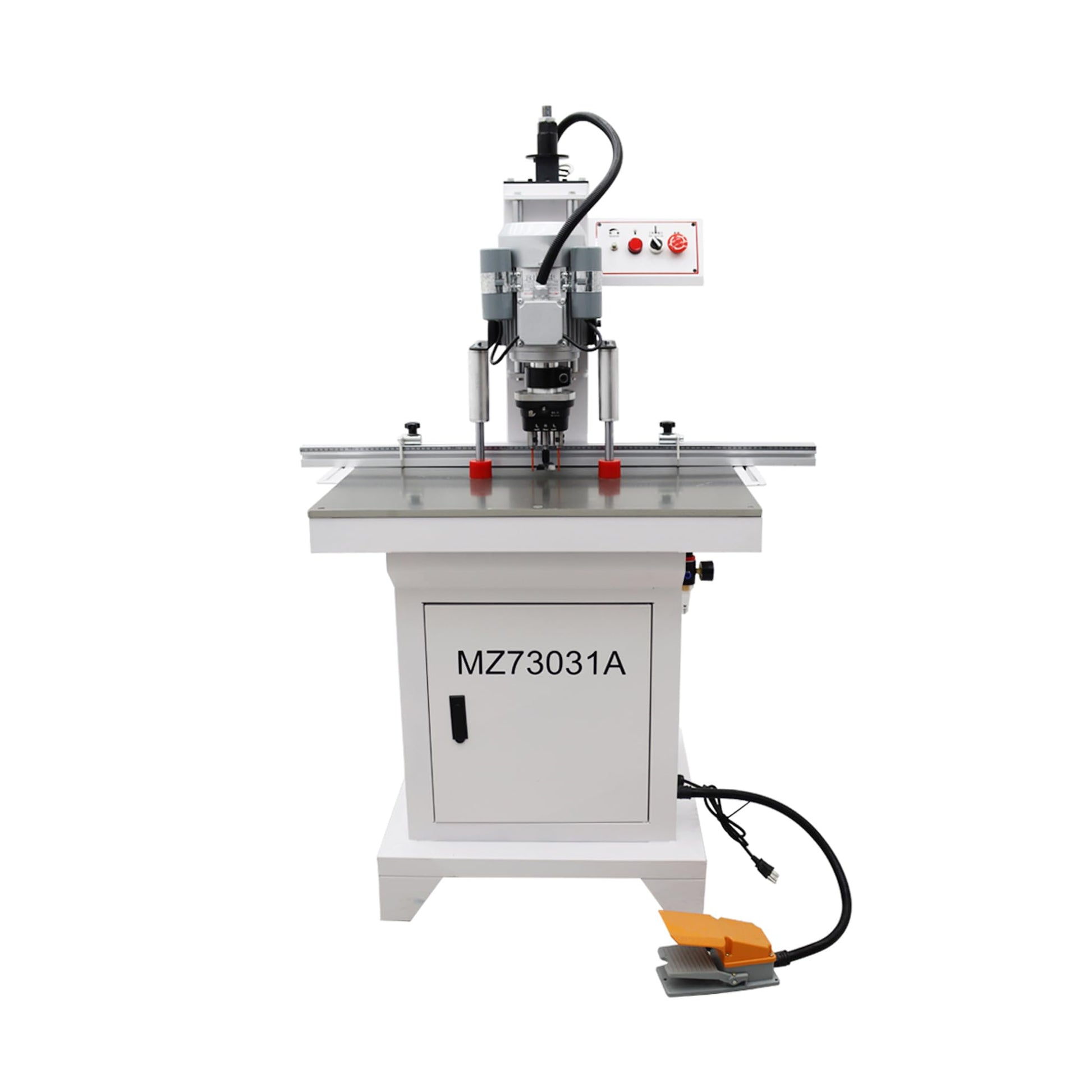 BREVELTION 110V Pneumatic Hinge Boring Insertion Machine Single Head Hinge Drill for Drilling Processing of Cabinets Wardrobes 48-6 Combined Drill 1.5KW - WoodArtSupply