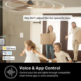 Kasa Smart Ceiling Fan Control & Dimmer Switch | Adjustable 4-Speed Fan & Brightness Control | Works w/Apple HomeKit, Alexa & Google Home | 2.4G Wi-Fi Only, Single Pole, Neutral Wire Required | KS240 Kasa Smart