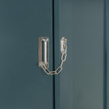 THINK 30 Queen Size Murphy Bed with Sofa and Shelves, Wood Foldable Queen Wall Bed Frame with Sofa and Shelves for Bedroom Guest Room Study (Green) THINK 30