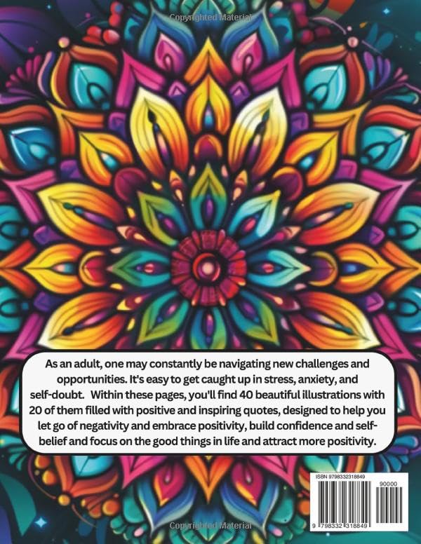 Color Me Positive Coloring Book: Beautiful Coloring Book for Adults on Positivity