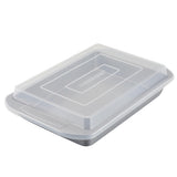 Farberware Nonstick Bakeware Baking Pan With Lid / Nonstick Cake Pan With Lid, Rectangle - 9 Inch x 13 Inch, Gray Farberware