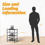 Abiglifty Storage Shelves, 3-Tier Metal Shelving, Wire Shelving with Adjustable Leveling Feet, Shelf Organizer for Bathroom, Closet, Garage Abiglifty