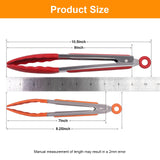 Kitchen Tongs with Silicone Tips - ForTomorrow Set of 5, 7 9 Inch Premium Silicone Tipped Tongs for Cooking Heat Resistant, Serving Food, BBQ ForTomorrow