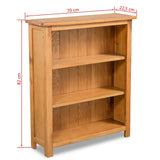 QZZCED Wooden Retro Country Style Bookshelf,Storage Shelves,Display Shelves,Open Bookshelves,3-Tier Bookcase 27.6"x8.9"x32.3" Solid Oak Wood QZZCED
