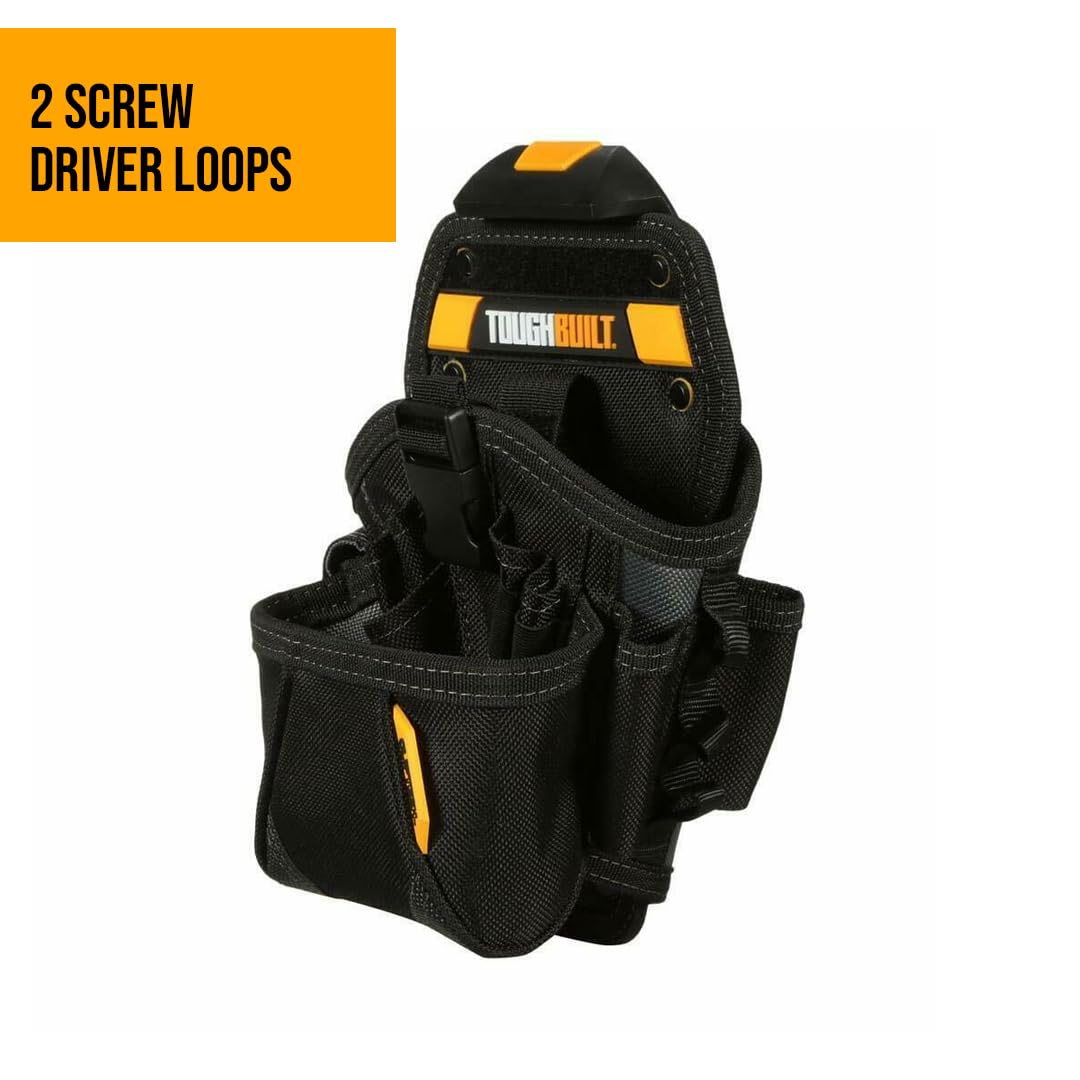 Tough Built Drill Holster Pouch TB-CT-20-L Pocket Work Wear Belt Clip Tools ToughBuilt
