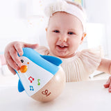 Hape Penguin Musical Wobbler | Colorful Wobbling Melody Penguin, Roly Poly Toy for Kids 6 Months+, Multicolor, 5'' x 2'' (E0331) , Blue Hape