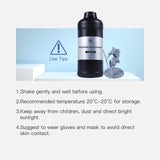 NOVA3D Water Washable Mecha ABS-Like 3D Printer Resin, 405nm High Precision LCD UV-Curing 3D Printing Resin, Low Odor, Photopolymer Resin for /8K/12K Capable LCD DLP 3D Printers(Grey, 1kg) NOVA3D