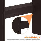 Yaheetech Over The Toilet Storage, Taller Bathroom Organizer Space-Saving Storage Cabinet with Adjustable Shelves and Double Doors, 77 in H, Espresso Yaheetech