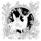 Mythographic Color and Discover: Wolf Moon: An Artist’s Coloring Book of Moonlit Animalia WoodArtSupply