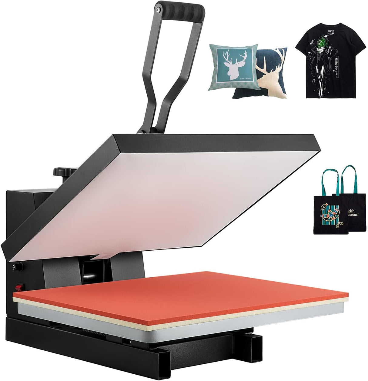 VEVOR Heat Press 16x24, 1700W Power Heat Press Machine, Fast Heating, High Pressure Heat Press Machine for T-Shirt, Digital Industrial Sublimation Printer for Heat Transfer Vinyl, Easy to Use, Black VEVOR