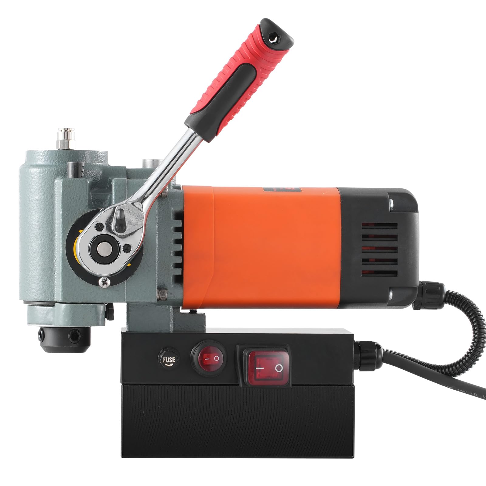 VEVOR Low Profile Magnetic Drill Press, 1300W Mag Drill, Light Weight Portable Mag Drilling Machine with Cooling Device and Overload Protection, Mag Press for Equipment Installation, Industri - WoodArtSupply