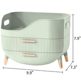 Pajiriona Makeup Organizer with Drawers,Skincare Organizer for Vanity,Storage Box with Handle,Large Cosmetic Display case for Dresser, Bathroom Countertop Pajiriona